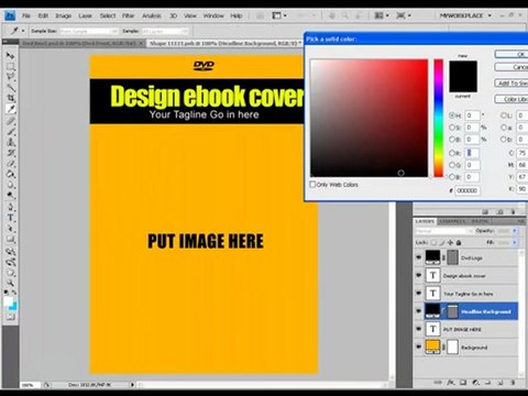 Learn How To Create 3d DVD Ecover By Yourself + PSD