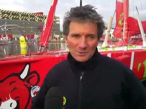 Transat Jacques Vabre : Prologue : réaction de Kito de Pavant