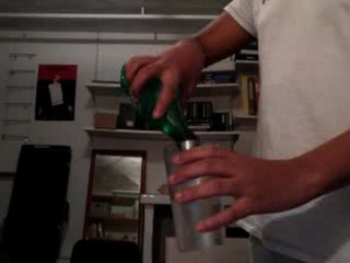 tour de magie verre et bouteille :D