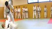 judo - Okuri Ashi Baraï - Hiza Guruma-