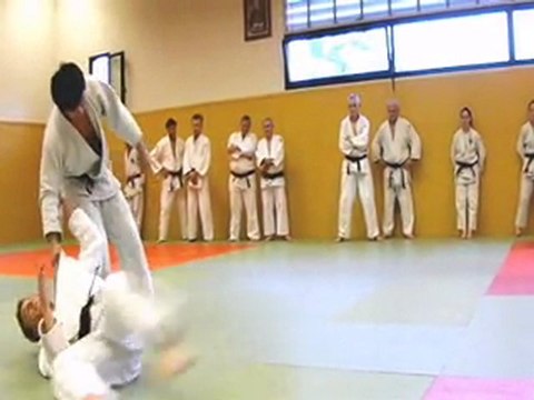 judo - Okuri Ashi Baraï - Hiza Guruma-