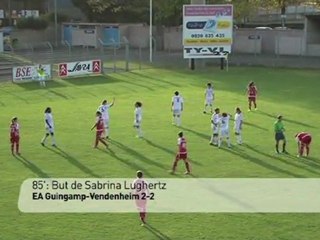 7e journée de D1 féminine: Guingamp-Vendenheim 3-2