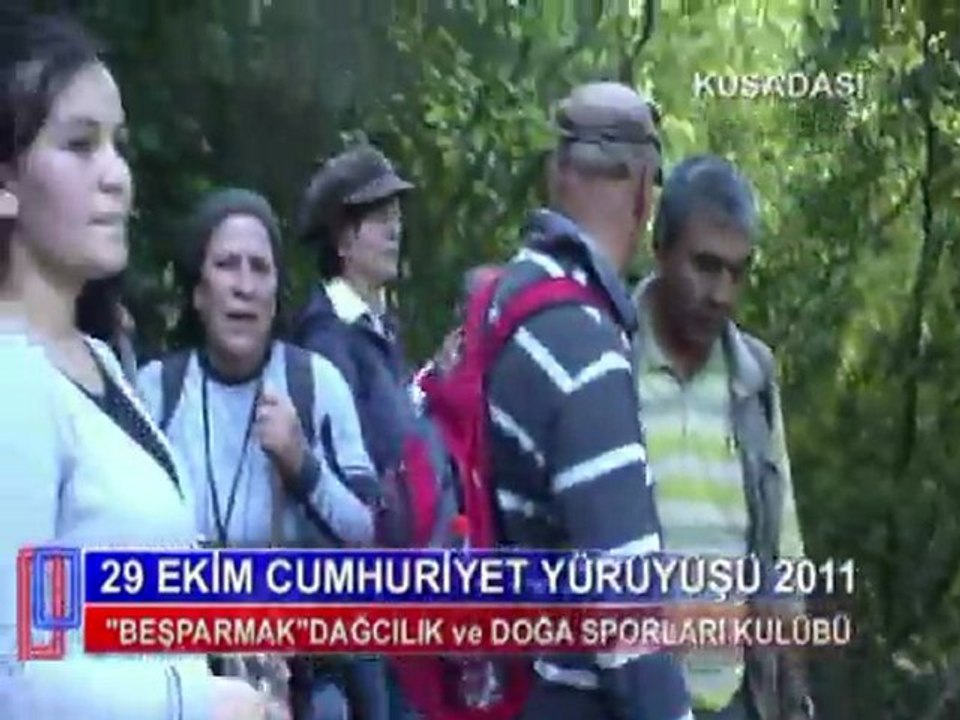 29 EKİM CUMHURİYET YÜRÜYÜŞÜ 2011 "BEŞPARMAK" DAĞCILIK KULÜBÜ KUŞADASI