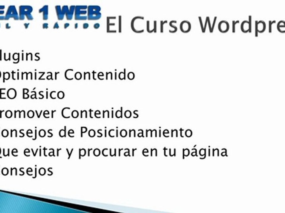 Curso Gratis Como Crear Una Web Fácil y Rapido