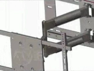 Full Motion Articulating Swivel Arm TV Mount for 23 to 55 Inch TV with Right and Left Horizontal Movement