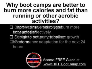 Why boot camps burn more calories and fat than running