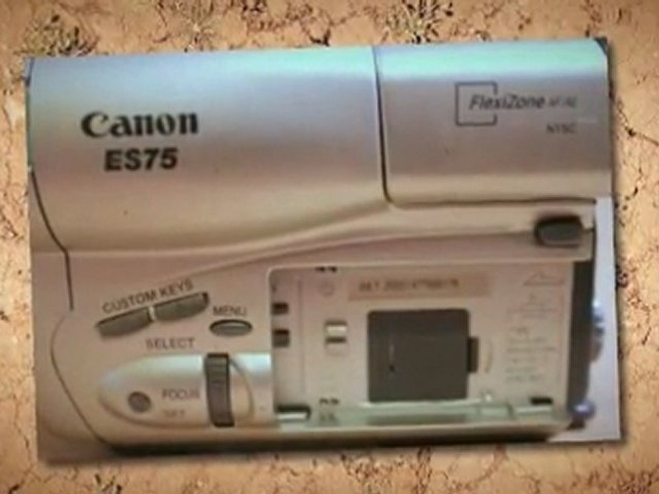 Canon ES75 Hi8 Camcorder with Color Viewfinder - Top ...