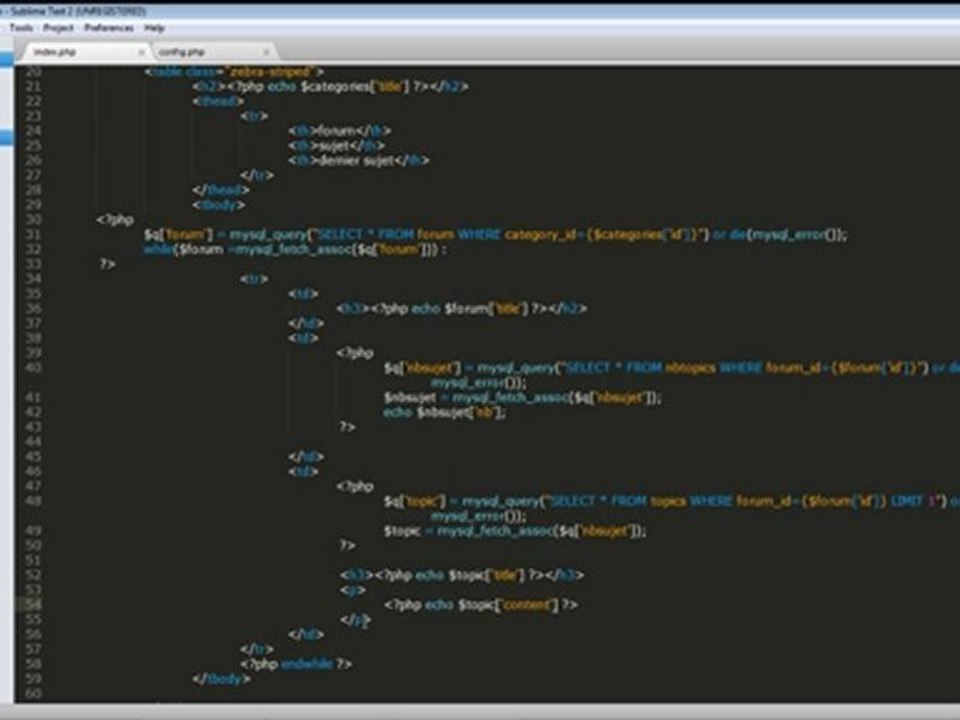 Tutoriel :: création d'un forum en php - partie 1