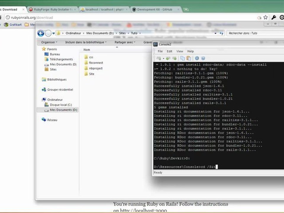 Installer Rails avec MySQL de Wamp