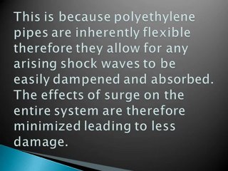 Advantages of Using the Poly Gas Pipe