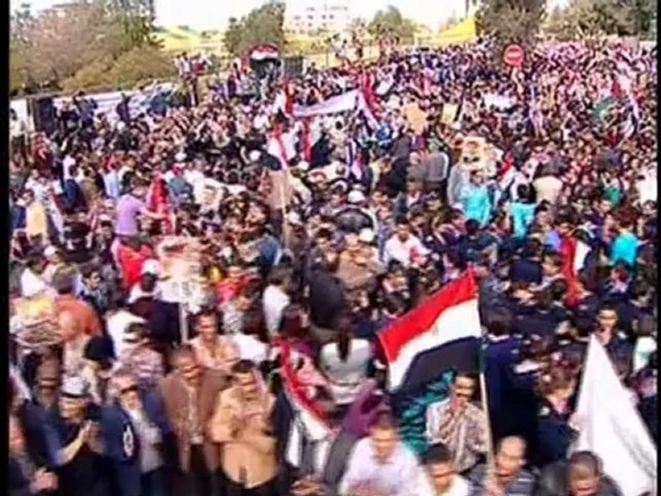 Syrians rally in support of Assad