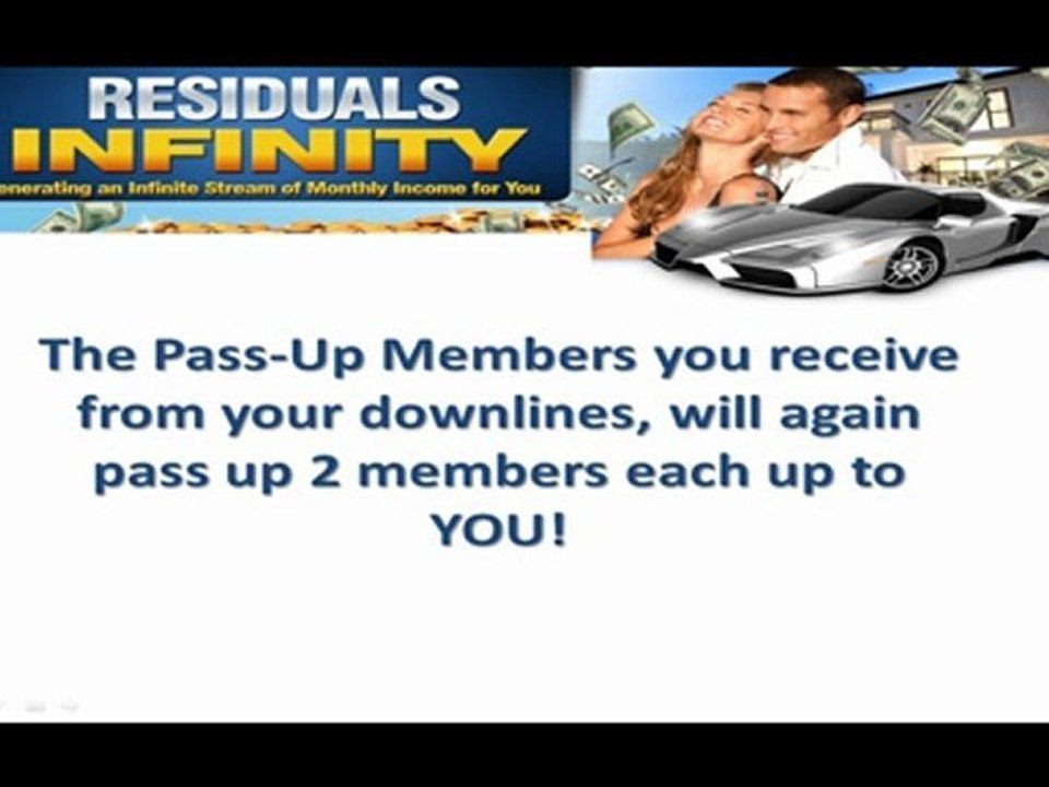 Residuals Infinity - Generating An Infinite Stream Of Monthly Residual Income for You!