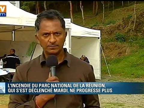 Incendie à La Réunion : opérations d'évacuation