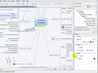 Xmind - Fenêtres de mise en forme
