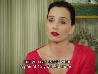 Kristin Scott Thomas sous l'oeil de Christian Louboutin