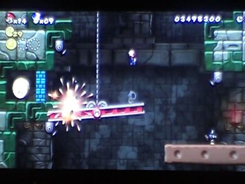 W.T new super mario bros wii part 30:(bonus) jeu de ***** :le monde 7