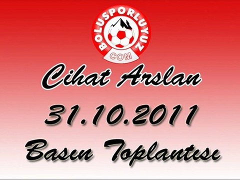Cihat Arslan Basın Toplantısı 31.10.2011
