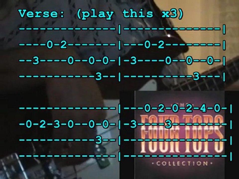 The four tops - It´s the same old song (bass cover+ tab)