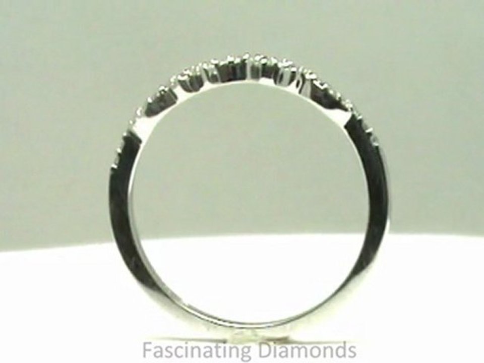 FDENS3043B  Round Cut Diamond Wedding Anniversary Band Prong Setting