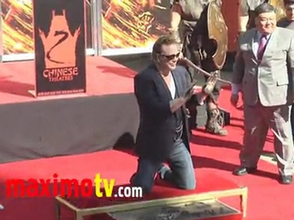 Mickey Rourke IMMORTALS Hand and Footprint Ceremony Halloween Day 2011