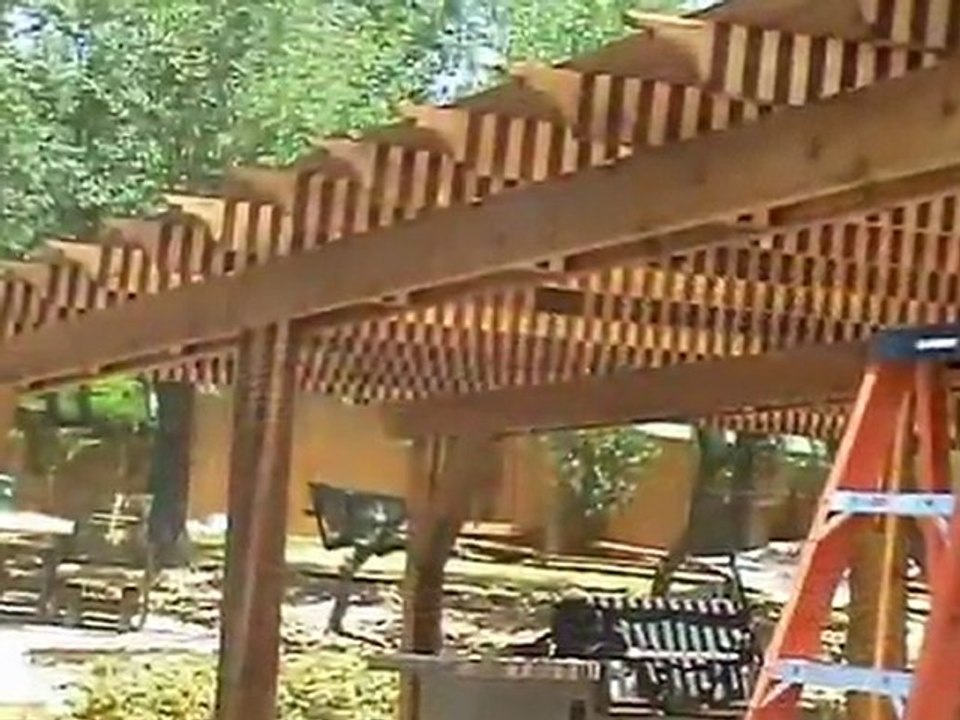 Cedar arbor installation