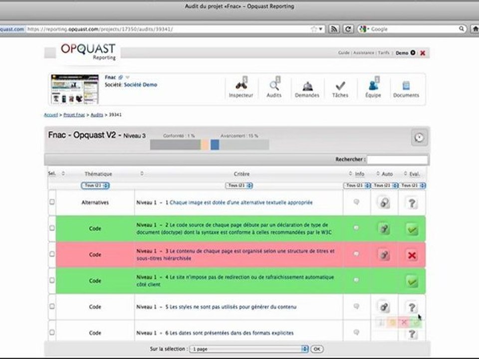 Audit rapide de site Internet