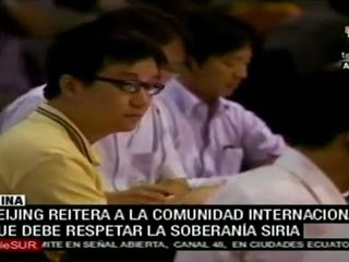 China reitera a comunidad internacional respeto a Siria