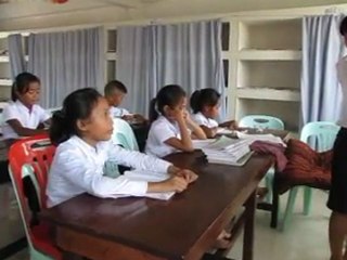 En cours, avec les élèves de Davy.