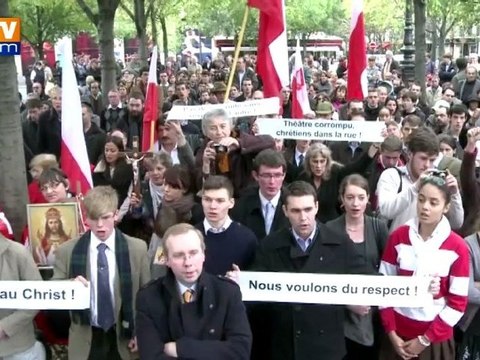 Des catholiques intégristes contre une pièce de théâtre jugée blasphématoire