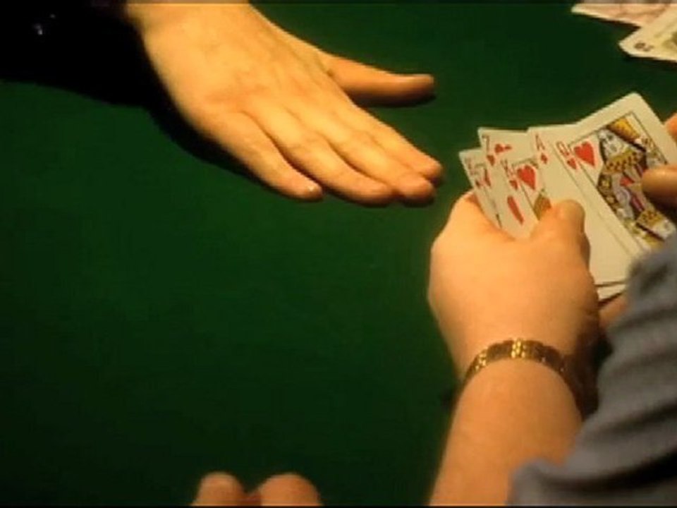 Derren Brown plays cards in Bethnal Green