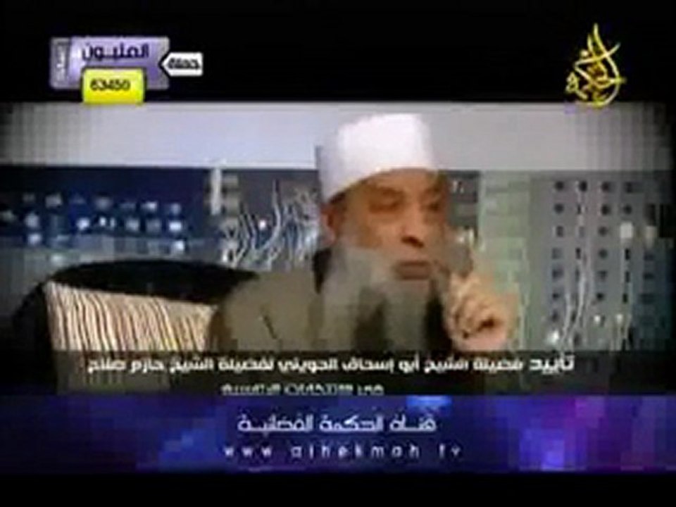 الشيخ الحويني سينتخب الشيخ حازم صلاح ابو اسماعيل للرئاسة‬‎
