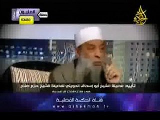 الشيخ الحويني سينتخب الشيخ حازم صلاح ابو اسماعيل للرئاسة‬‎