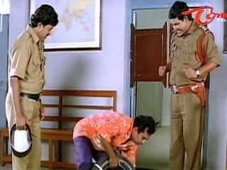 Car Tyre Comedy Between Brahmanandam - Sudhakar