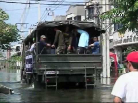 Inundaciones y mareas altas en Tailandia