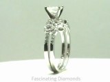 FDENS3043EM  Prong Set Petite Emerald Diamond Bridal Wedding Ring Set