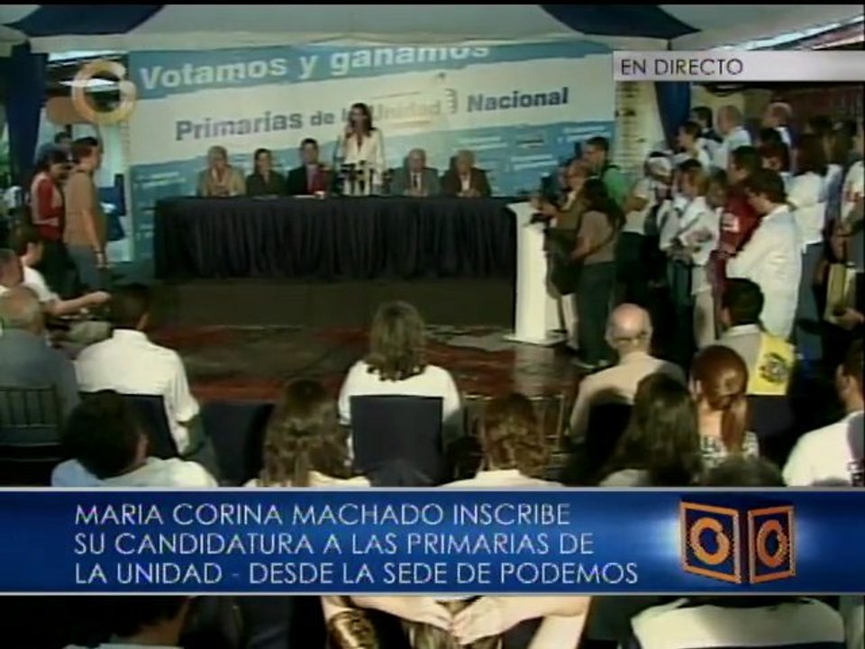María Corina Machado se inscribe