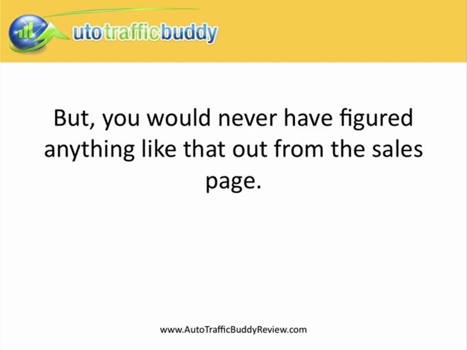 Auto Traffic Buddy drives tons of site traffic