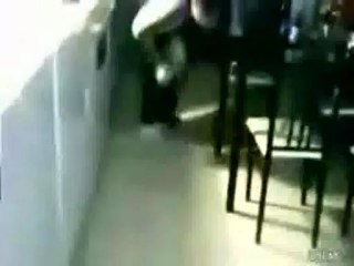 Drunk guy shocked