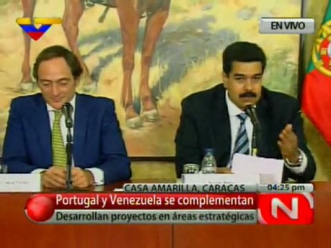 Venezuela y Portugal firman 13 acuerdos para ampliar cooperacion industrial
