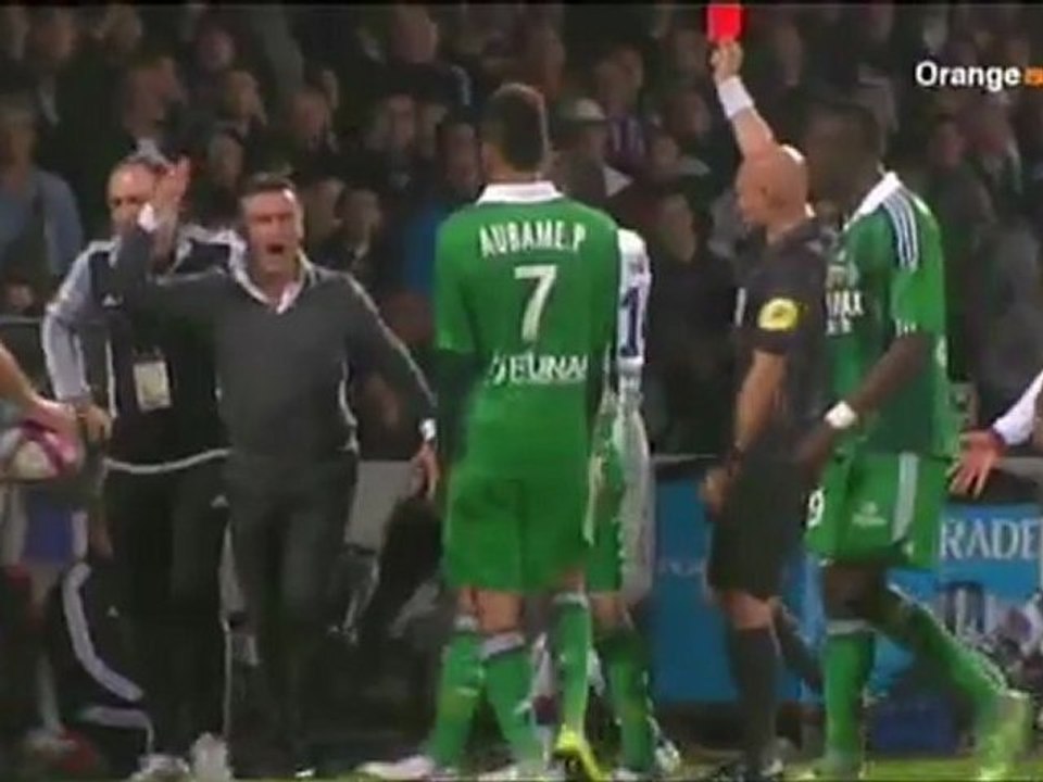 Tacle de Dabo sur Nicolita lors du Derby OL / ASSE