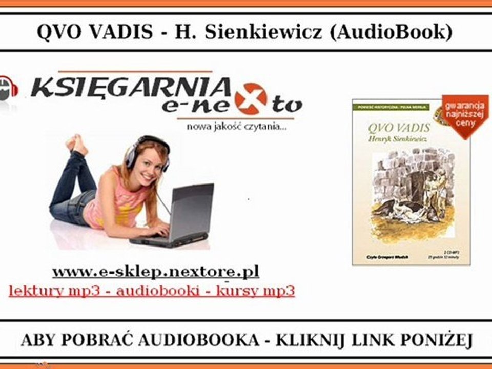 Henryk Sienkiewicz - QUO VADIS (Audiobook) - Lektury szkolne Mp3