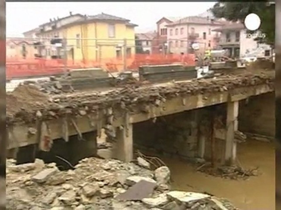 Rain still falling on stricken Genoa
