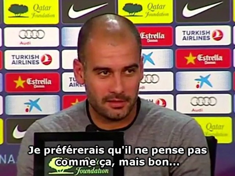 Guardiola répond à Ibrahimovic, et parle de Villa - Messi