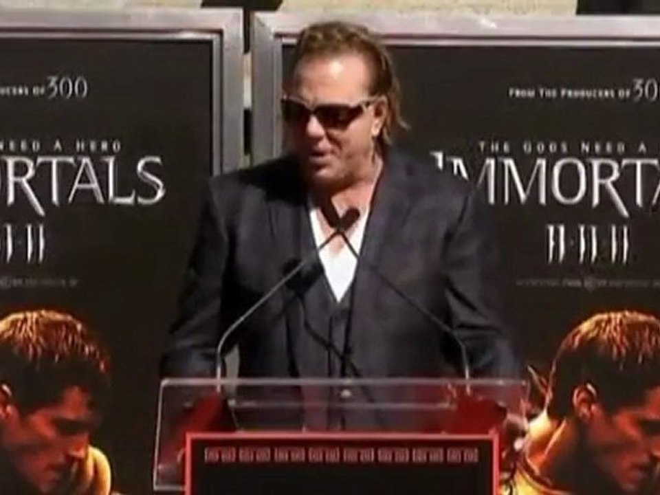 Mickey Rourke leaves his mark in Hollywood