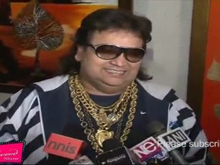 Bappi Lahiri Sings 'Ooh La la' At The Painting Exhbition