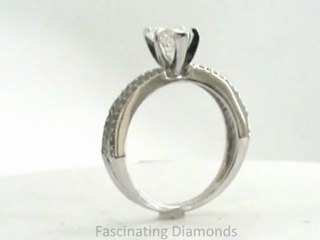 FDENS3134HTR New Heart Shape Diamond Split Engagement Pave-Set Ring