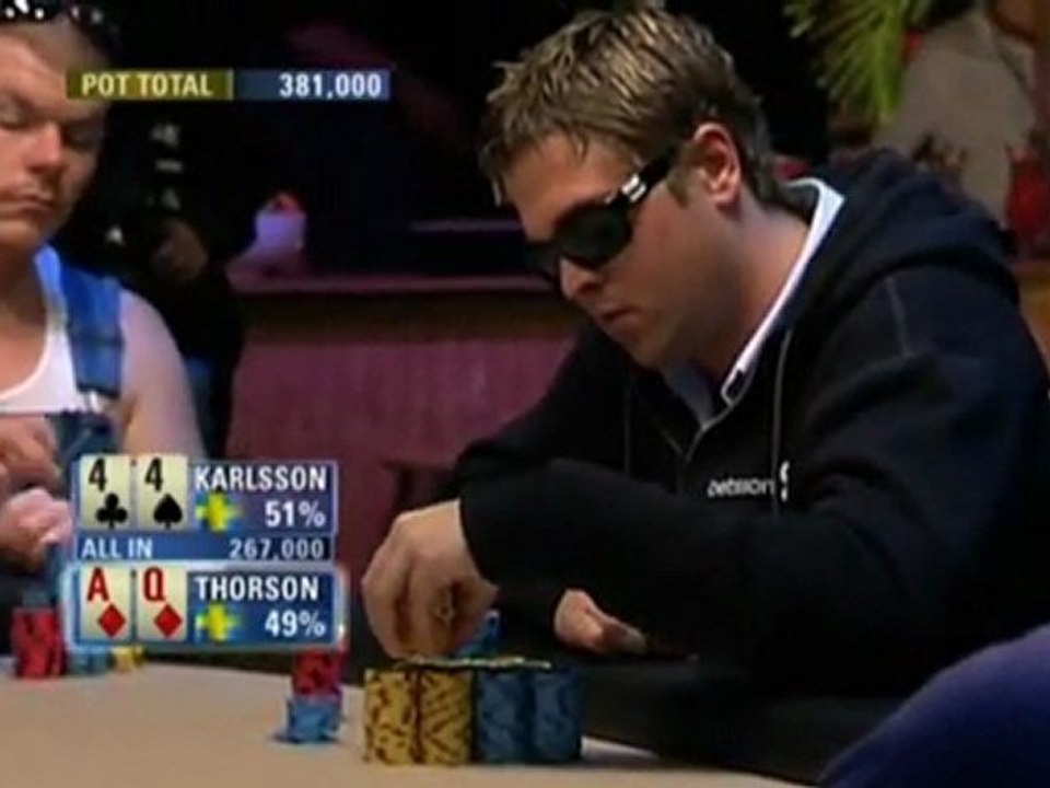 William Thorson William   PCA 2008   Thorson vs Karlsson  PokerStars com