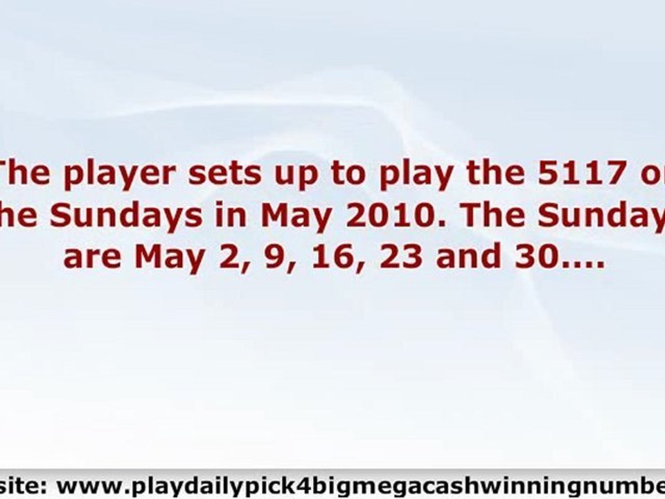 Winning The Pick 4 Lottery - Part 1