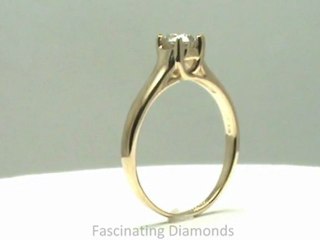 FDENS1404ROR  Round 4 Prong Solitaire Diamond Engagement Ring