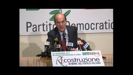 Bersani - L'Italia al passaggio più difficile dal dopoguerra. Ma ce la farà